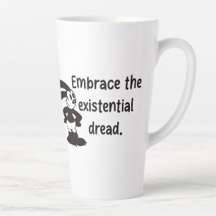 Oswald heeft gevreesd: existentiële crisis latte mok