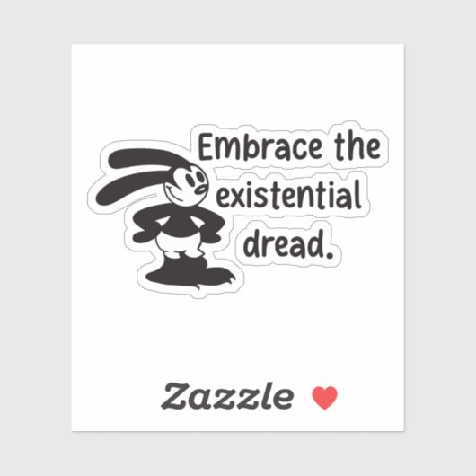 Oswald heeft gevreesd: existentiële crisis sticker (Vel)