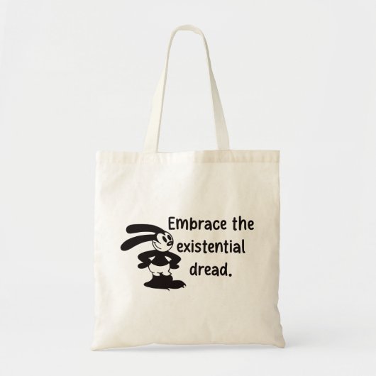 Oswald heeft gevreesd: existentiële crisis tote bag (Voorkant)