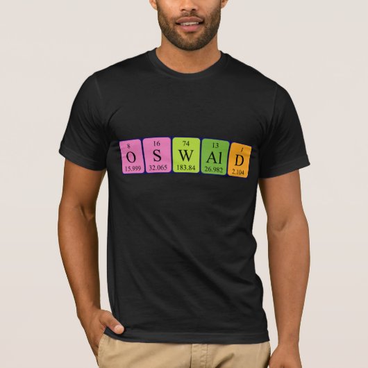 Oswald periodiek shirt van de lijstnaam (Voorkant)