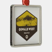 Oswald West State Park Oregon Metalen Ornament (Rechts)