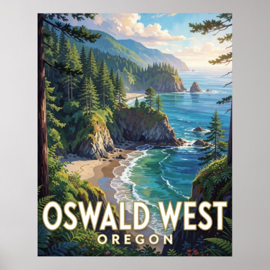 Oswald West State Park — Oregon Poster (Voorkant)