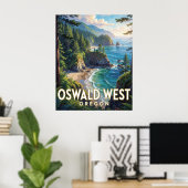 Oswald West State Park — Oregon Poster (Thuiskantoor)
