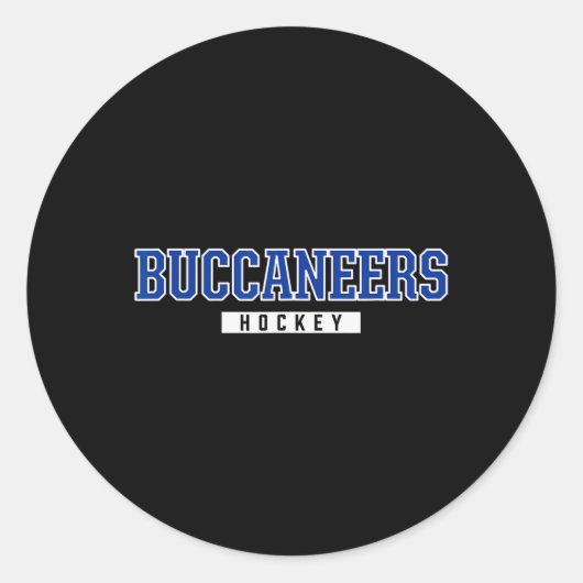 Oswego Buccaneers Hockey Ronde Sticker (Voorkant)