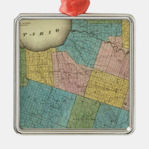Oswego County Metalen Ornament
