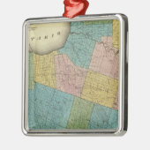 Oswego County Metalen Ornament (Links)