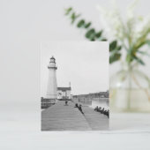 Oswego Harbour West Pierhead Lighthouse Briefkaart (Staand voorkant)