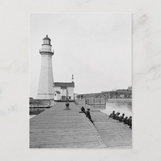 Oswego Harbour West Pierhead Lighthouse Briefkaart (Voorkant)