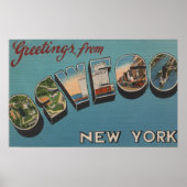 Oswego, New York - grote letterscènes Poster (Voorkant)
