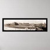 Oswego NY Riverfront Foto 1909 Poster (Voorkant)