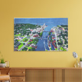 Oswego River, Locks, Harbour Entrance Canvas Afdruk (Insitu (Woonkamer))
