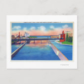Oswego Uitzicht Canal Locks & Harbour Briefkaart (Voorkant)