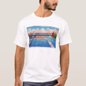 Oswego Uitzicht Canal Locks & Harbour T-shirt (Voorkant)
