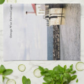 Oswego West Pierhead Lichte keukenhanddoek (Gevouwen)