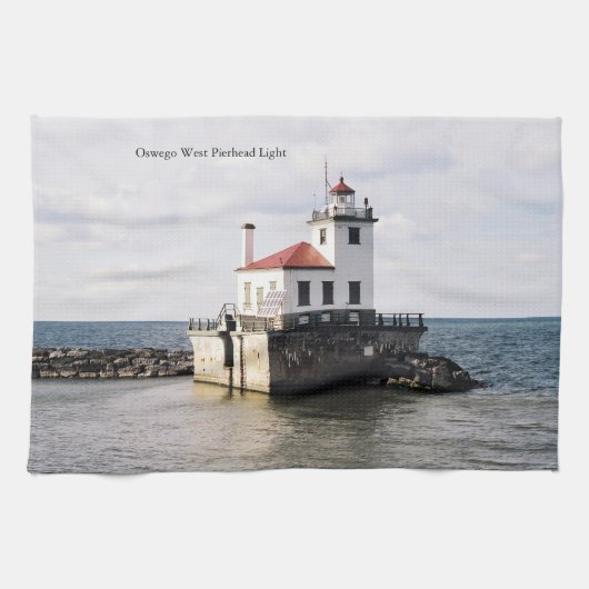 Oswego West Pierhead Lichte keukenhanddoek (Horizontaal)