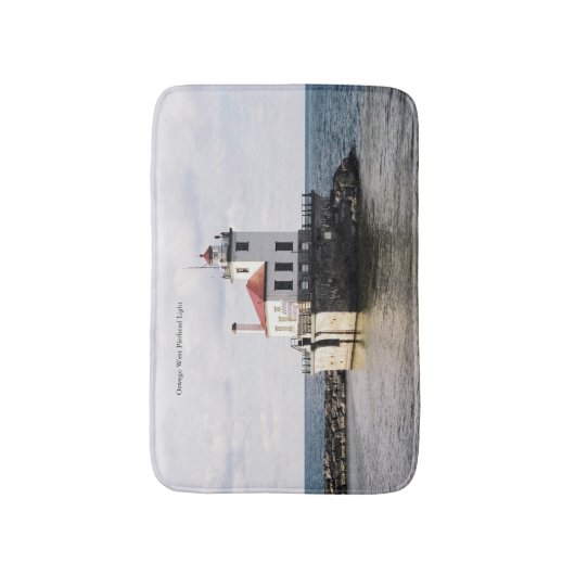 Oswego West Pierhead Light bathmat Badmat (Voorkant Verticaal)