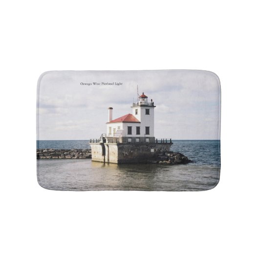 Oswego West Pierhead Light bathmat Badmat (Voorkant)
