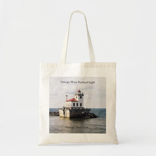 Oswego West Pierhead Light canvas tas (Voorkant)