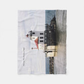 Oswego West Pierhead Light fleece deken (Voorkant)
