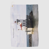 Oswego West Pierhead Light-golfhanddoek Golfhanddoek (Voorkant)