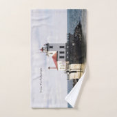 Oswego West Pierhead Light handdoekenset Bad Handdoek (Handdoek)