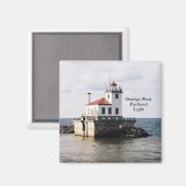 Oswego West Pierhead Light magnet (Voorkant / Achterkant)