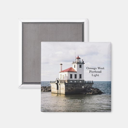 Oswego West Pierhead Light magnet (Voorkant / Achterkant)