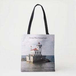 Oswego West Pierhead Light over de canvas tas