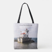 Oswego West Pierhead Light over de canvas tas (Achterkant)