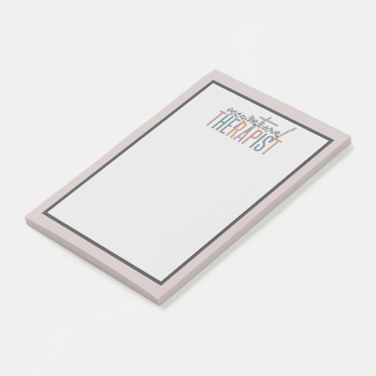 OT: Arbeidshytherapist Multicolored Post-it® Notes (Schuin)