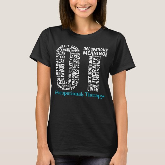 OT BedrijfsBehandeling Funny Maand Occupational T T-shirt (Voorkant)