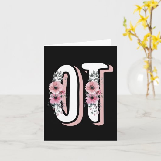 OT Beroepstherapie | Beroepstherapeut Kaart (Gele Bloem)