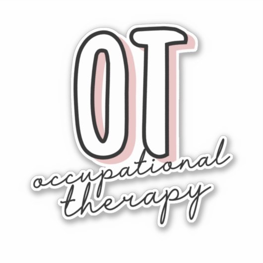 OT Beroepstherapie | Beroepstherapeut Sticker (Voorkant)