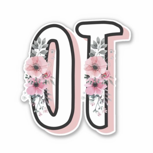 OT Beroepstherapie | Beroepstherapeut Sticker (Voorkant)