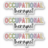 OT Beroepstherapie | Beroepstherapie Sticker (Voorkant)