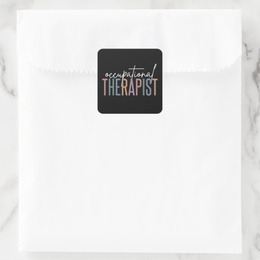 OT Beroepstherapie | Beroepstherapie Vierkante Sticker (Tas)