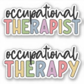 OT Beroepstherapie en Beroepstherapie Sticker (Voorkant)
