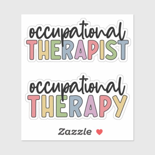OT Beroepstherapie en Beroepstherapie Sticker (Vel)