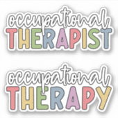 OT Beroepstherapie en Beroepstherapie Sticker (Voorkant)