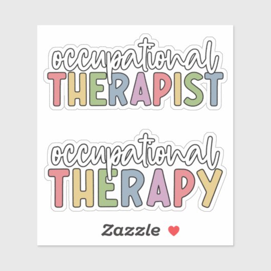 OT Beroepstherapie en Beroepstherapie Sticker (Vel)