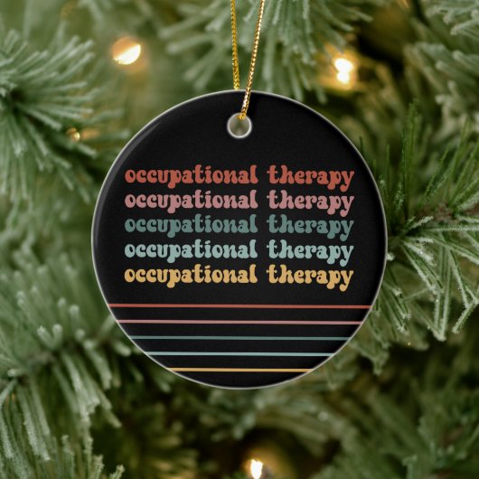 OT: Beroepstherapie-retrant-school-student Keramisch Ornament (Boom)