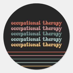 OT: Beroepstherapie-retrant-school-student Ronde Sticker