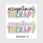 OT Bezettingstherapie kleurig Sticker (Vel)