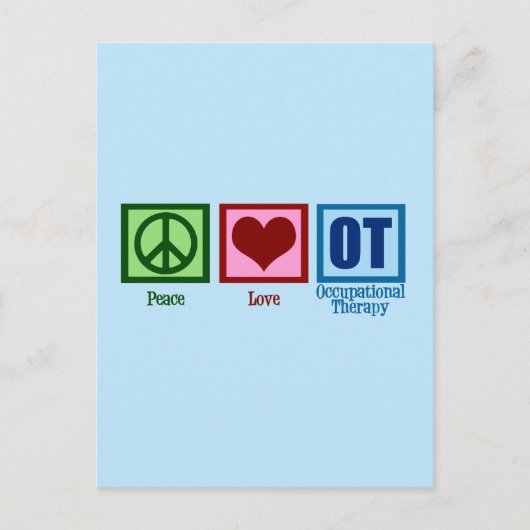 OT blauw Briefkaart (Voorkant)