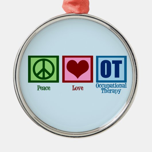 OT blauw Metalen Ornament (Voorkant)