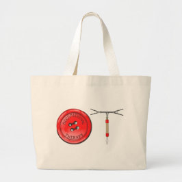 OT Button en Zipper Grote Tote Bag