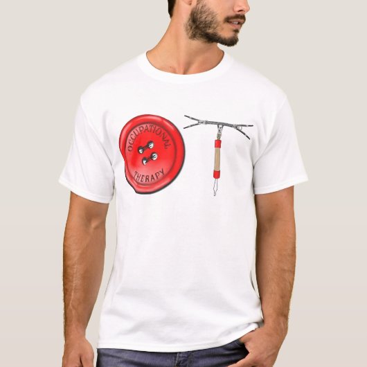 OT Button en Zipper T-shirt (Voorkant)