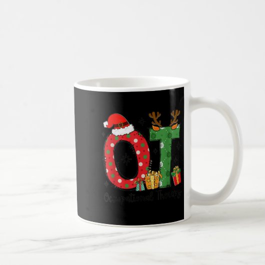 Ot Christmas Occupational Therapy Therast Merry Ot Koffiemok (Rechts)