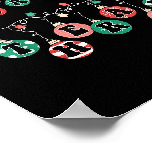 Ot Christmas Occupational Therapy Therast Ot Merry Poster (Hoek)