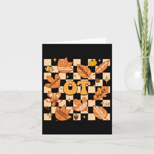 OT ergotherapeut Thanksgiving val Kaart (Voorkant)